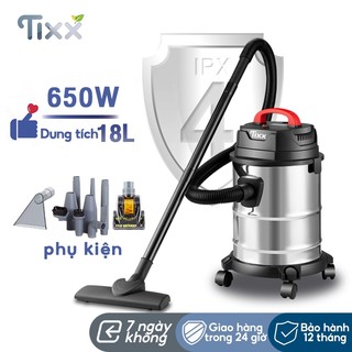 TIXX Máy hút bụi chân không vacuum cleaner 18L 650W 25000PA máy hút bụi thùng khô ướt và thổi gió