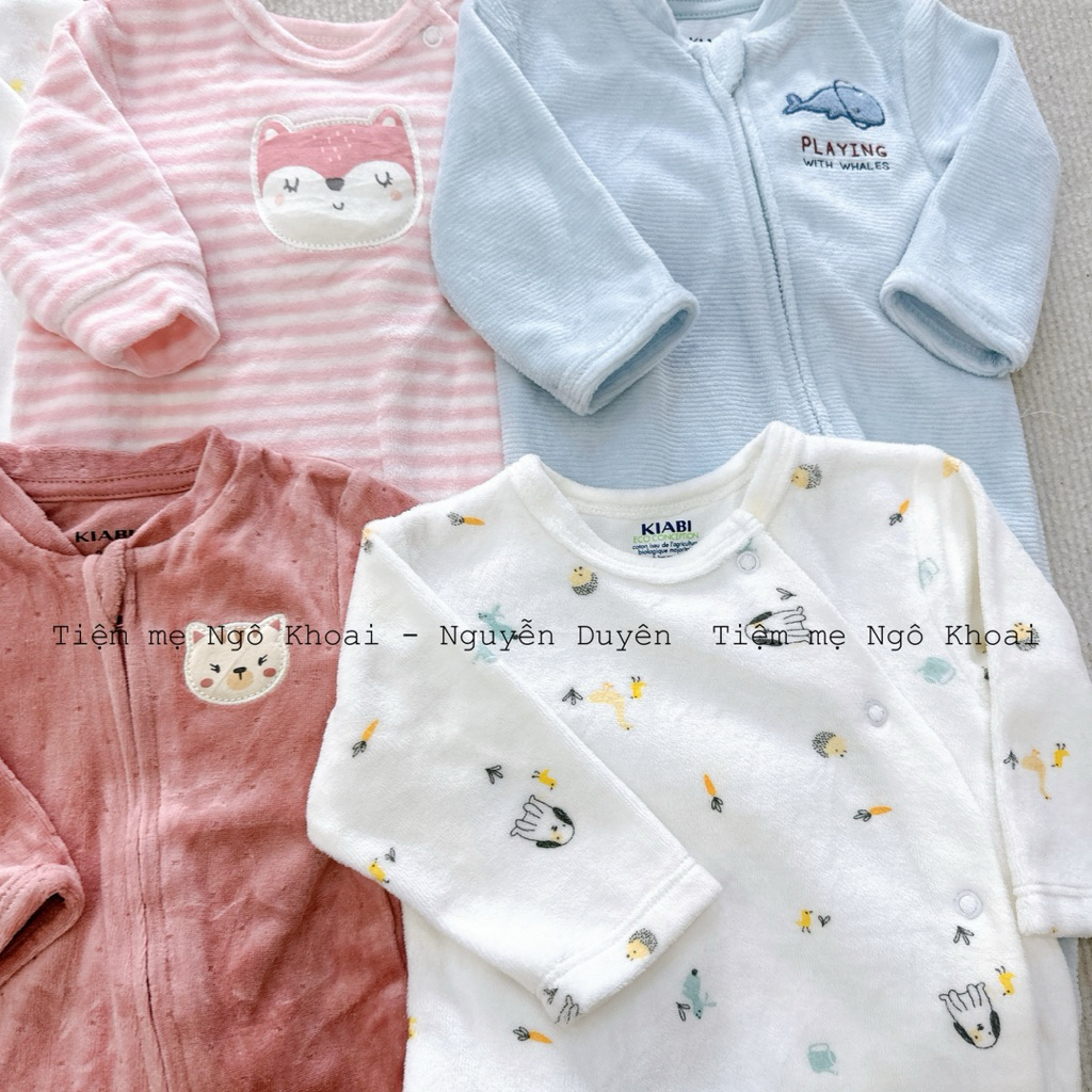 [MD56] 18/24/36M Body sleepsuit nỉ nhung ấm áp cho bé yêu nhiều hãng