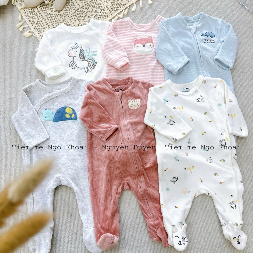 [MD56] 18/24/36M Body sleepsuit nỉ nhung ấm áp cho bé yêu nhiều hãng