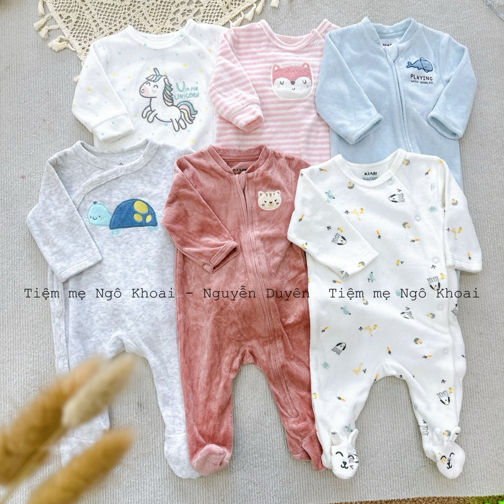 [MD56] 18/24/36M Body sleepsuit nỉ nhung ấm áp cho bé yêu nhiều hãng