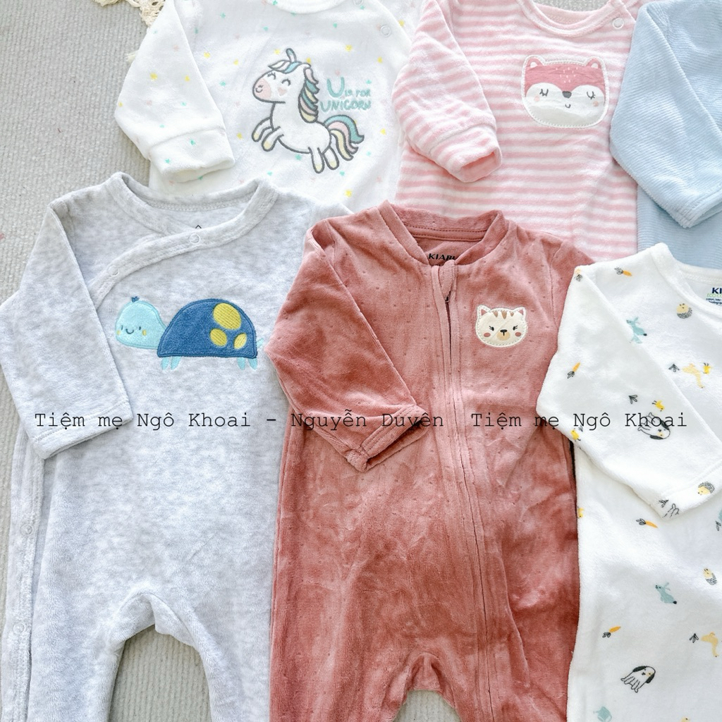 [MD56] 18/24/36M Body sleepsuit nỉ nhung ấm áp cho bé yêu nhiều hãng