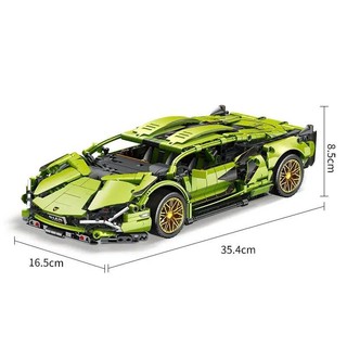 [NEW 36cm] Mô Hình Lắp Ráp Siêu Xe Lambo Xanh Tỉ Lệ 1:14, Đồ Chơi Ôtô Điều Khiển Lắp Ghép Siêu Xe Quà Sinh Nhật BoboToys