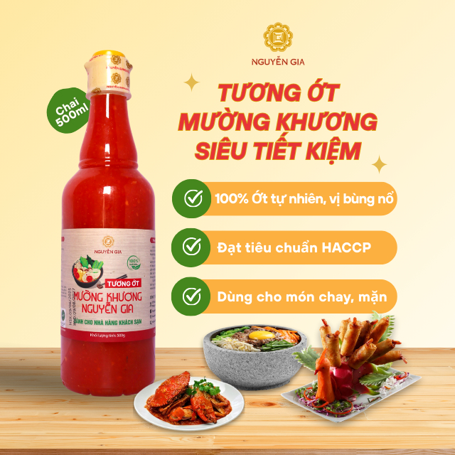 Tương Ớt Mường Khương Siêu Tiết Kiệm Nguyễn Gia 500ml NGTO041