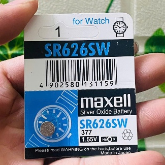 Vỉ Pin Đồng Hồ SR626SW / 377 Maxell Nhật Bản 1.55V Cho Đồng Hồ Đeo Tay ...