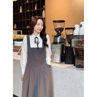 Áo crop cổ nơ xinh xắn
