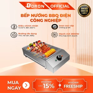Bếp nướng điện DORON 2800W gia nhiệt nhanh, chống quá nhiệt, quá tải