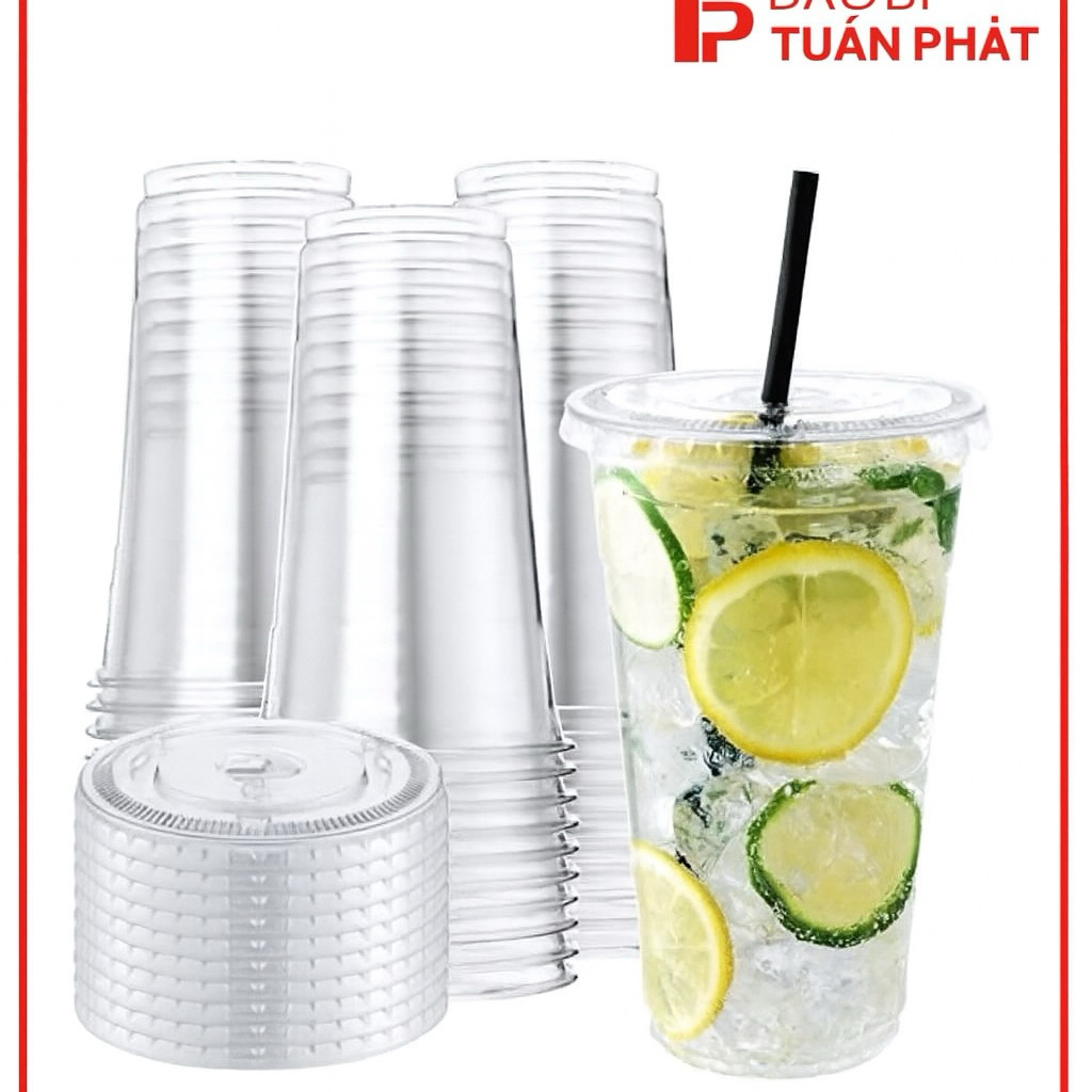 {Combo 100}Cốc Nhựa dùng một lần 360ml-500ml -700ml dùng một lần
