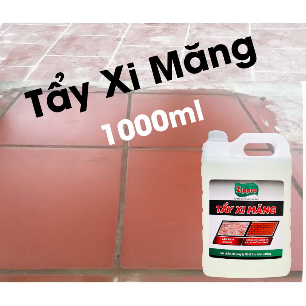 Nước tẩy xi măng ZIPPRO , tẩy ron gạch loại mạnh nhất, tẩy rong rêu cũ ...