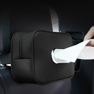 Hộp khăn giấy da cho ô tô đa năng -  đa chức năng cho lưng ghế và tấm chắn nắng