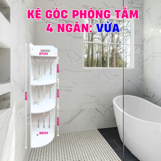[MÃ 6] HỎA TỐC Kệ Góc Nhà Tắm Gỗ Nhựa Cao Cấp Chống Nước Tuyệt Đối – Kệ Để Đồ Đa Năng, Chống Ẩm Mốc