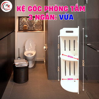 [MÃ 6] HỎA TỐC Kệ Góc Nhà Tắm Gỗ Nhựa Cao Cấp Chống Nước Tuyệt Đối – Kệ Để Đồ Đa Năng, Chống Ẩm Mốc