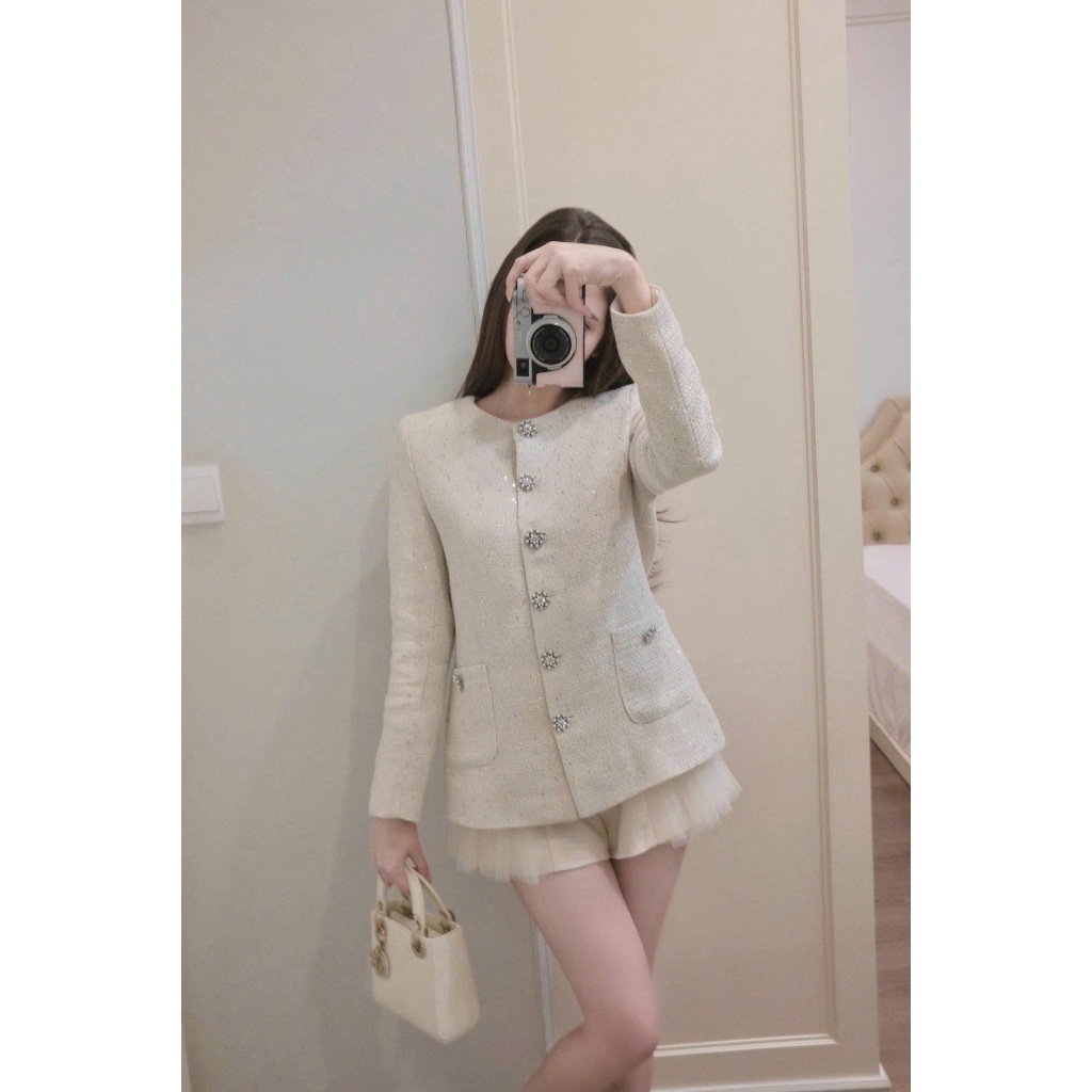 NH CLOTHER - Set bộ đồ tweed phối váy xoè nhẹ cực yêu
