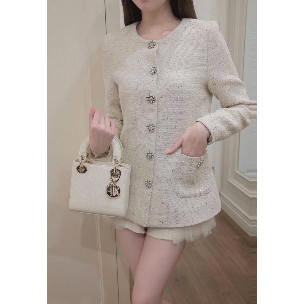 NH CLOTHER - Set bộ đồ tweed phối váy xoè nhẹ cực yêu