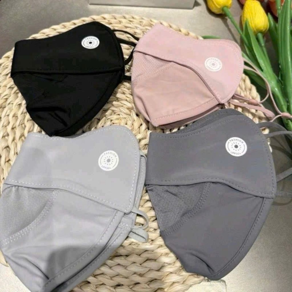 Khâu trang chống nắng chống tia UV ( có Logo) đổi màu khi ra nắng mềm mại thoáng mát
