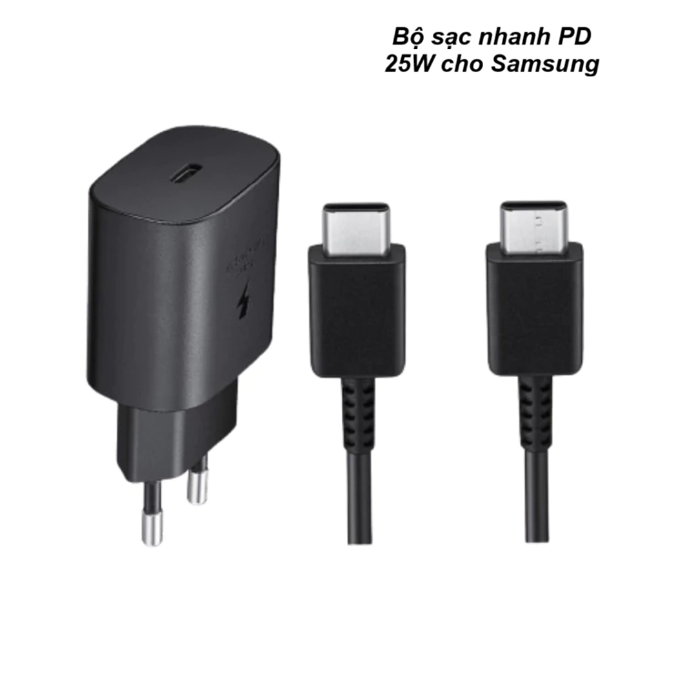 Bộ Sạc Nhanh PD25W cho Samsung – Sạc Nhanh Type C, Bảo Vệ Pin – Adapter Sạc Nhanh 25W