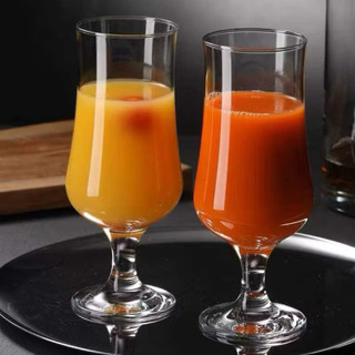 Ly thuỷ tinh/cốc thuỷ tinh có chân dung tích 400ml đựng nước ép, sinh tố, trà hoa quả,..