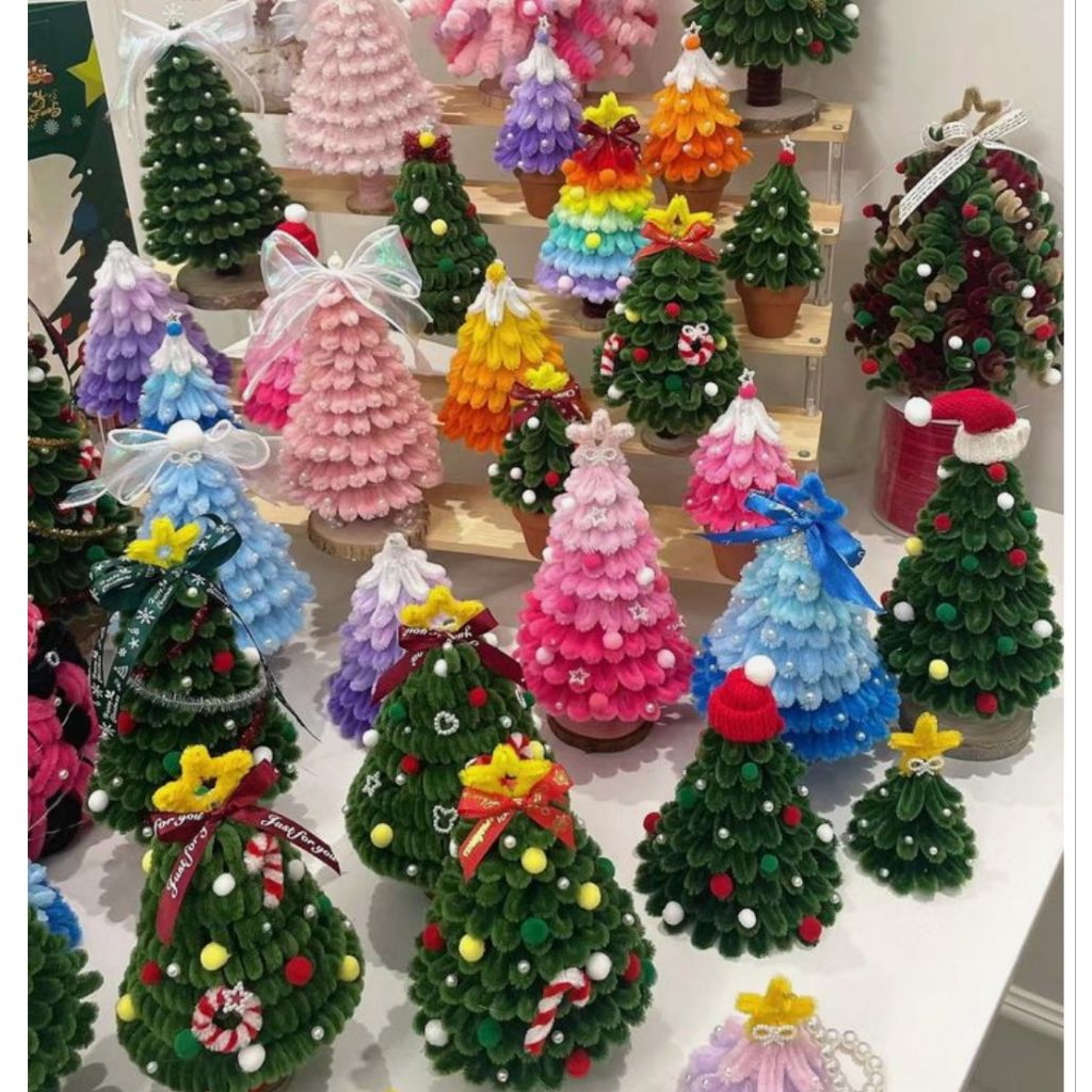 Cây thông Noel Kẽm Nhung Quà Tặng Xinh Xắn
