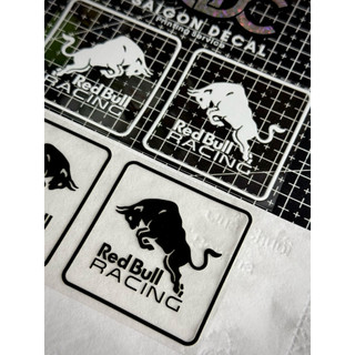 Tem Sticker DTF RedBull Racing Viền Vuông - Dán Ốp Vai Dè Xe & Trang Trí Nhiều Vị Trí Trên Xe - 2 Màu Sắc |SGDC - 1 Cặp|