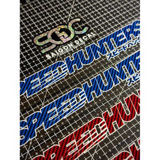 Tem Sticker DTF Dán Phuộc/Dán Gắp Carbon Fiber SpeedHunters Japan 2025 - Có 2 Màu Sắc |SGDC - 1 Cặp|