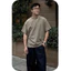 Trơn Cổ tròn Basic Nam Nữ Form Oversize, Áo Thun Cộc Tay Vải Cotton Premium