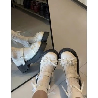 [ Fullbox ]Giày búp bê lolita nữ đế 5p Quai Cài Da Bóng cao cấp hot hit 430