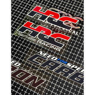 Tem Sticker DTF Carbon Fiber - HRC Racing 2025, Need For Speed Carbon - Có 2 Màu Sắc |SGDC - 1 Tem|