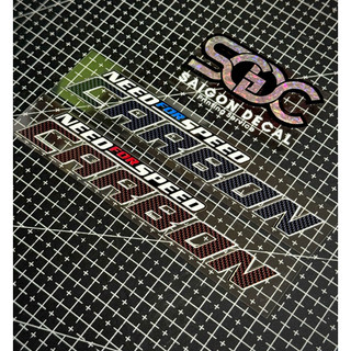Tem Sticker DTF Carbon Fiber - HRC Racing 2025, Need For Speed Carbon - Có 2 Màu Sắc |SGDC - 1 Tem|