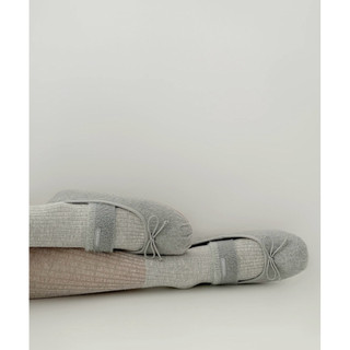 Giày Charles & Keith Winona Felt Bow Furry-Strap Mary Jane Flats