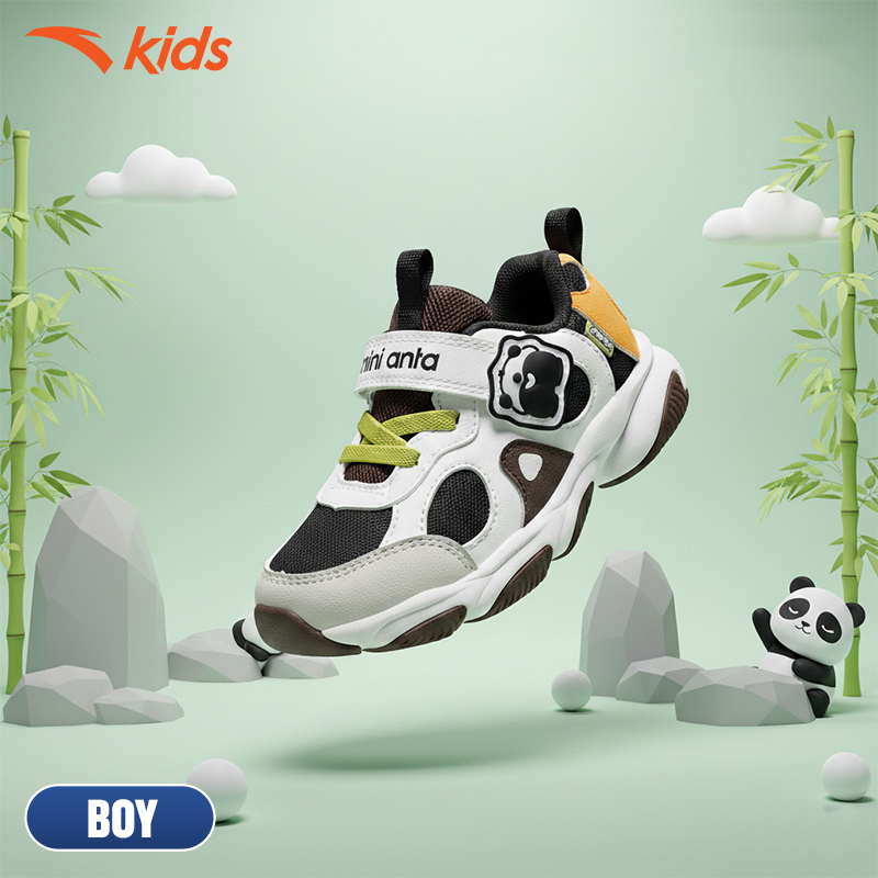 ANTA Kids Panda Shoes Giày Tập Đi Thời Trang Bé Trai 3125D0010 Hạn Chế Trơn Trượt, Bền và Thoải Mái Di Chuyển