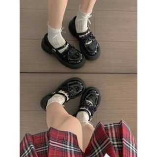 Giày búp bê lolita độn đế 5cm quai cài Cao Cấp (chân gầy, thon đặt lùi 1sz) QC0430