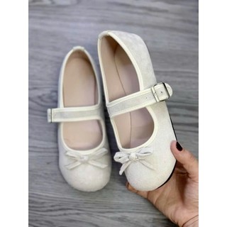 Giày Mary Jane Nữ Da Lộn Hàn Quốc, phối nơ siêu bền êm chân MS 428