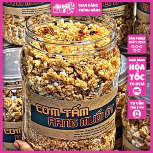 CƠM TẤM RANG MUỐI ỚT Hũ 500gr SIÊU NGON - Ăn vặt Su Xoắn