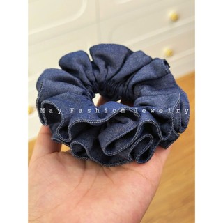Scrunchies 13cm 2 Lớp Vải Denim Xinh Xắn • Mây Fashion Jewelry - C725.36