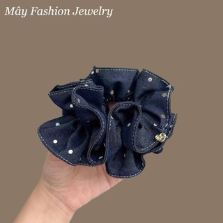 Scrunchies 13cm 2 Lớp Vải Denim Xinh Xắn • Mây Fashion Jewelry - C725.36