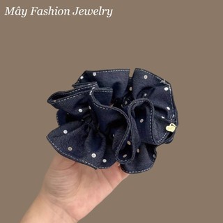 Scrunchies 13cm 2 Lớp Vải Denim Xinh Xắn • Mây Fashion Jewelry - C725.36