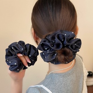 Scrunchies 13cm 2 Lớp Vải Denim Xinh Xắn • Mây Fashion Jewelry - C725.36