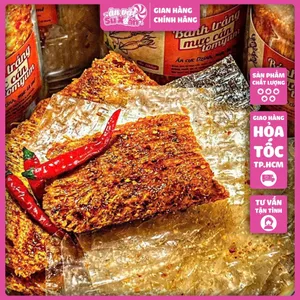 BÁNH TRÁNG MỰC CÁN TOMYUM Hũ 380gr - Ăn vặt Su Xoắn