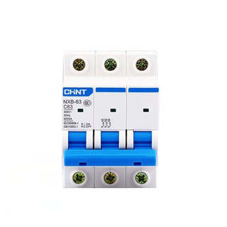 Aptomat MCB 3 Pha Chint NXB-63:6A, 10A, 16A, 25A, 32A, 40A, 50A, 63A ,80A,100A,125A;Dòng Cắt 6KA~10KA; (Hàng chính hãng)