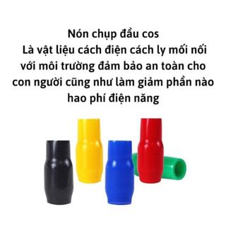 Combo Mũ Chụp Đầu Cos Bằng Nhựa, Combo 30 Bọc Đầu Cosse Cách Điện, Chịu Nhiệt Hàng Loại Tốt