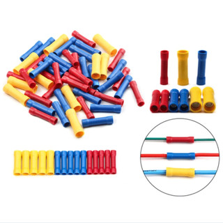 Ống Nối Dây Điện combo 100c, cos nối dây điện, đầu cos noi thẳng, ống bọc day dien