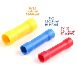 Ống Nối Dây Điện combo 100c, cos nối dây điện, đầu cos noi thẳng, ống bọc day dien