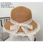 Combo túi mũ đi biển cho bạn gái Mũ cói nơ ren đi biển phong cách vintage BELLA