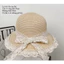 Combo túi mũ đi biển cho bạn gái Mũ cói nơ ren đi biển phong cách vintage BELLA
