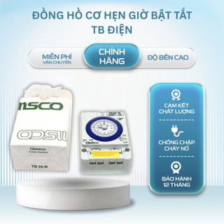 Đồng Hồ Cơ Hẹn Giờ Camsco 24H TB-35-N Bật Tắt Tự Động Thiết Bị Điện Rơ Le Timer 220VAC Lắp Tủ Điện