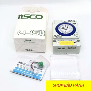Đồng Hồ Cơ Hẹn Giờ Camsco 24H TB-35-N Bật Tắt Tự Động Thiết Bị Điện Rơ Le Timer 220VAC Lắp Tủ Điện