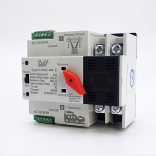 Cầu Dao Đảo Chiều Tự Động ATS 2P 100A LW Không Gây Mất Điện Át Chuyển Nguồn Át Đổi Nguồn