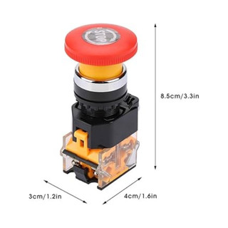 Nút Dừng Khẩn Cấp Phi 22 CML LA39-STOP – Nút STOP Emergency 2NO 2NC Gắn Tủ Điện