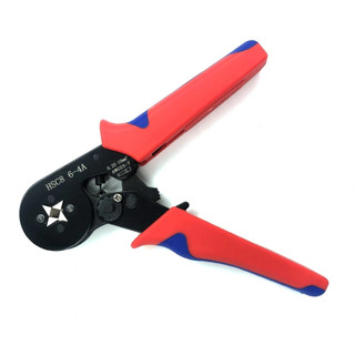 Kìm Bấm Cos Vuông HSC8 6-4A Tự Điều Chỉnh 0.25–10mm² Bộ Kìm Bấm Cos Kèm Hộp 1250 Đầu Cos Tròn Pin