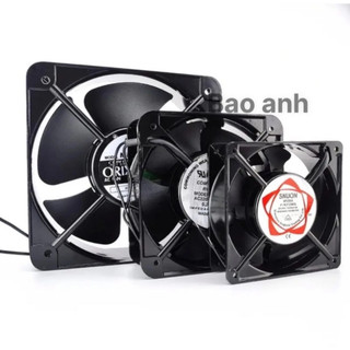 Quạt Hút Gió SUNON 220V Có Lưới Bảo Vệ, Quạt Tản Nhiệt Tủ Điện, Thông Gió Công Nghiệp 12-15-20cm