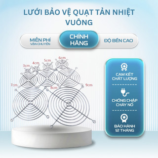Lưới Bảo Vệ Quạt Tản Nhiệt Vuông Lưới Bảo Vệ Quạt Tản Nhiệt Đường Kính 9-12-15-20 cm